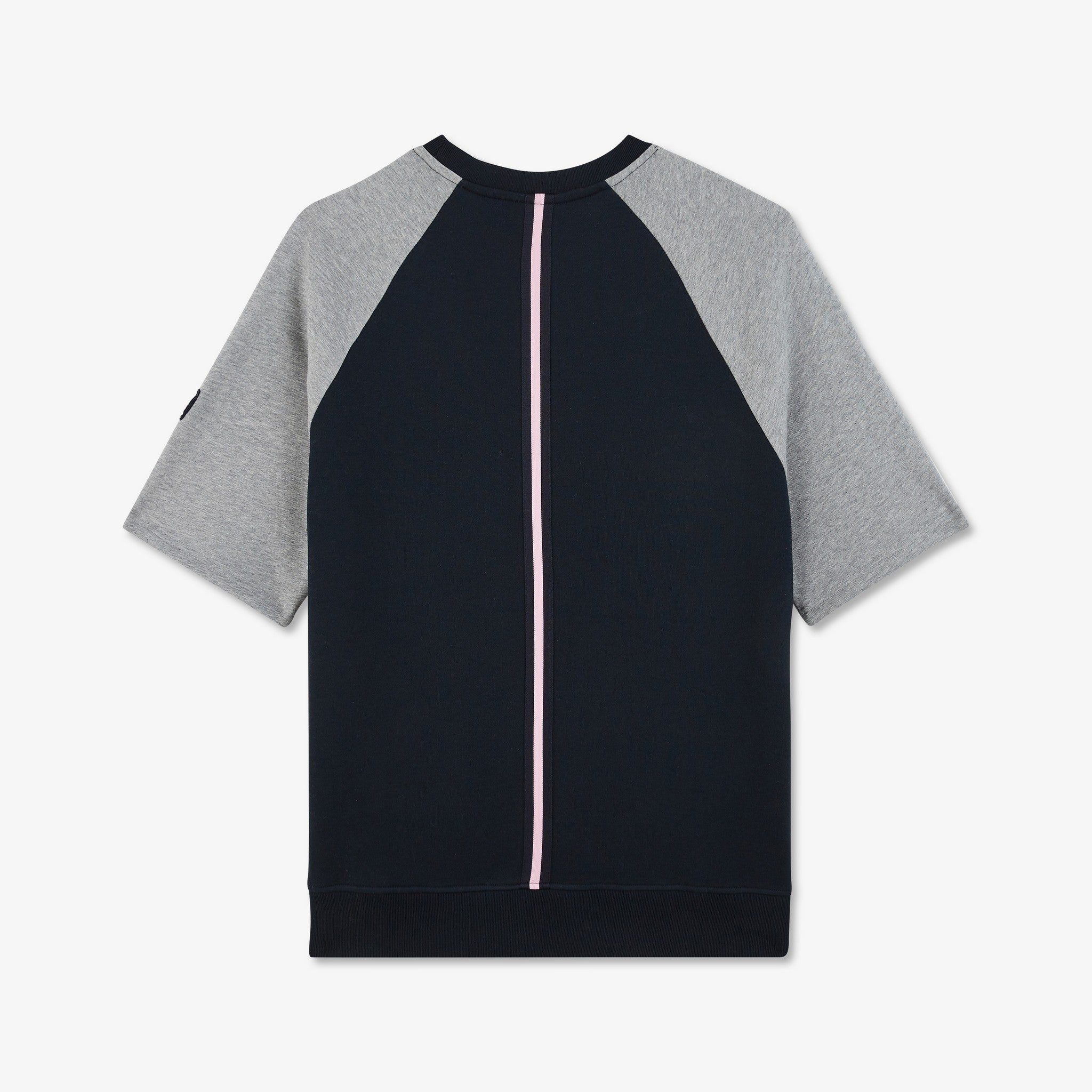 Sweat bicolore à manches courtes