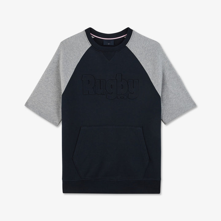 Sweat bicolore à manches courtes
