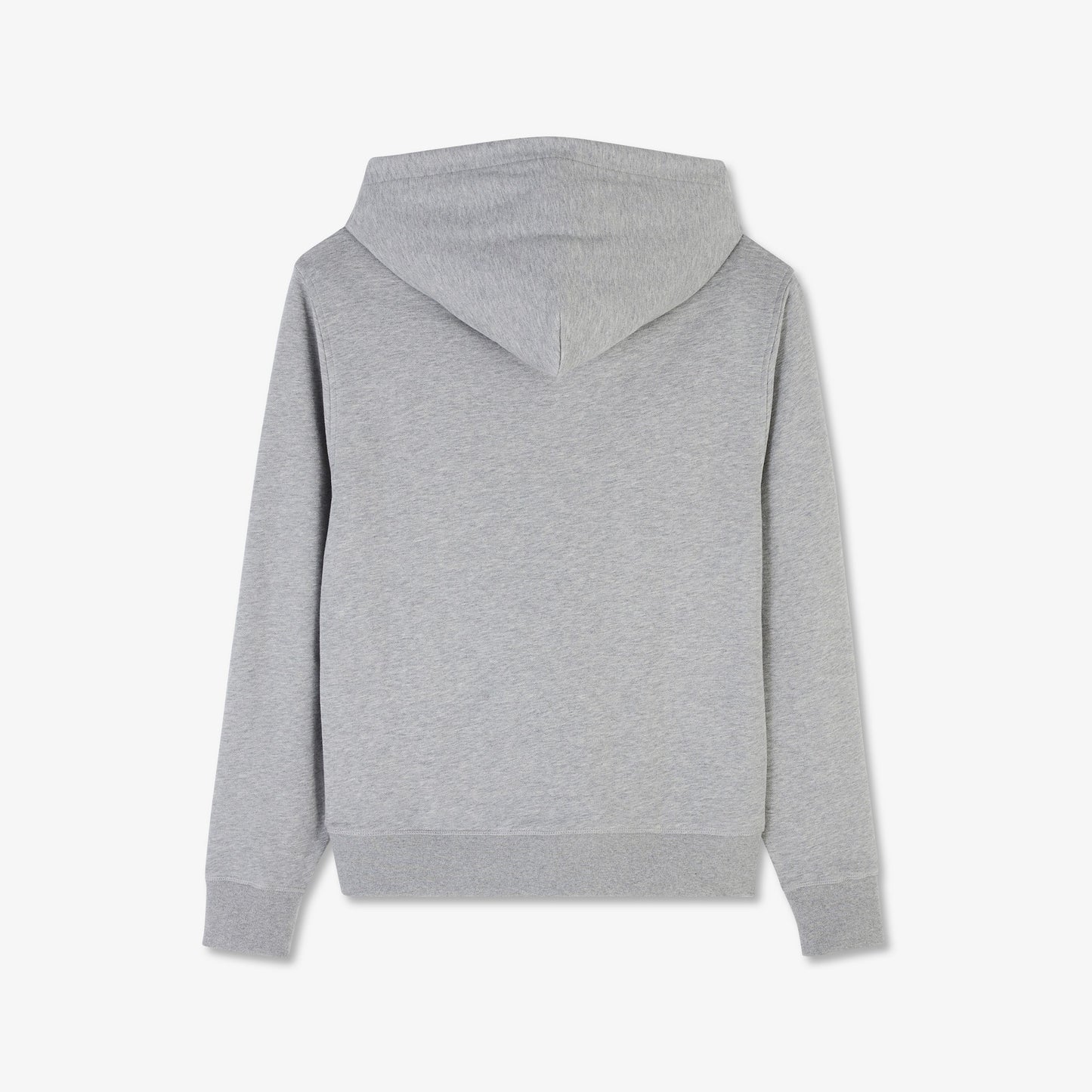 Sweat gris zippé à capuche