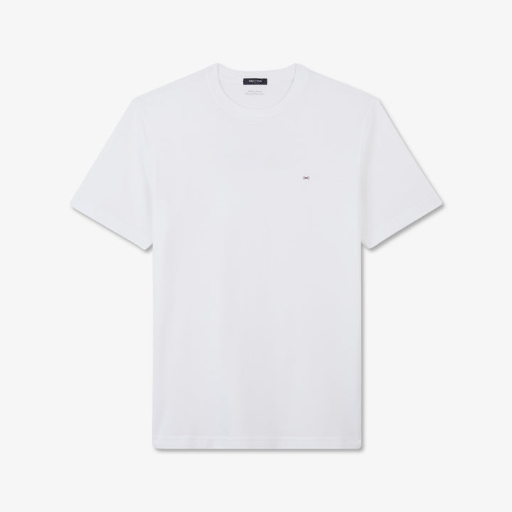 T-shirt blanc à broderie noeud dos