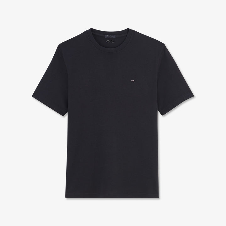T-shirt bleu à broderie noeud dos