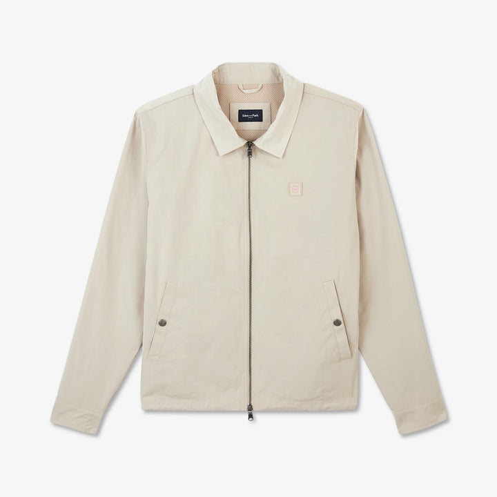 Blouson beige à col classique