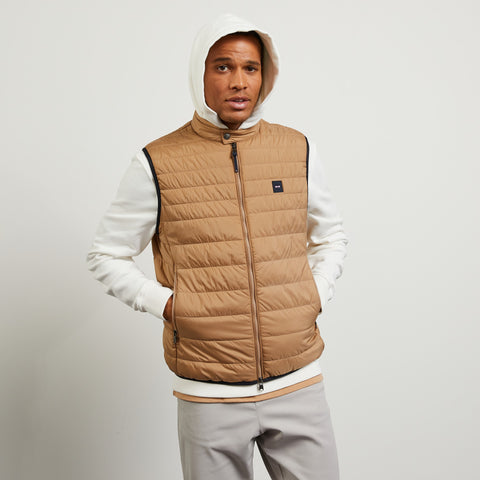 Doudoune beige sans manches - Image 3