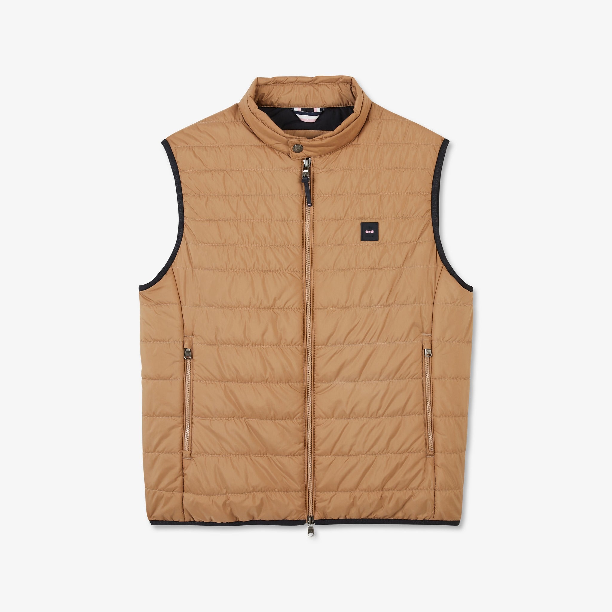Doudoune beige sans manches