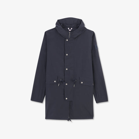 Parka bleu foncé mi-longue - Image 2