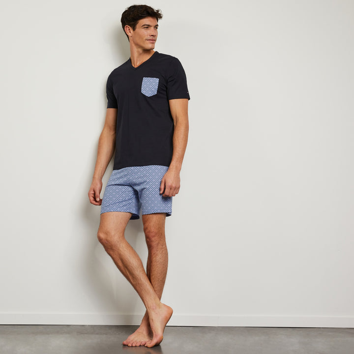 Ensemble de pyjama à micro-motifs exclusifs
