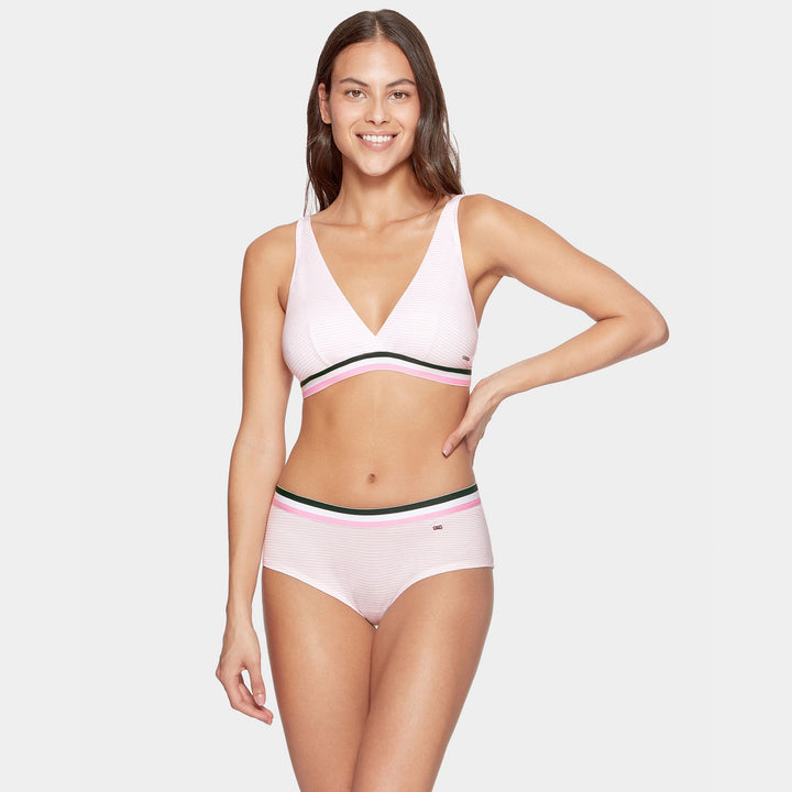Soutien-gorge triangle à rayures