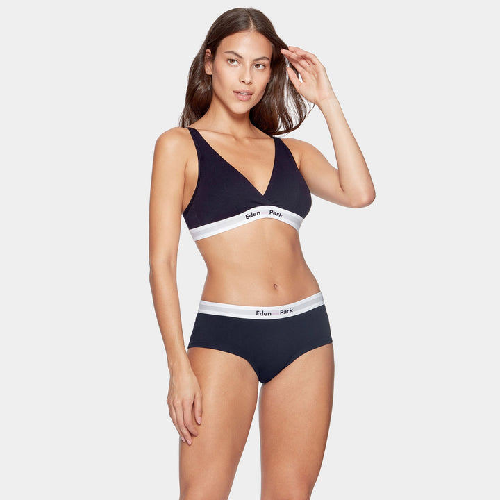 Soutien-gorge triangle bleu foncé