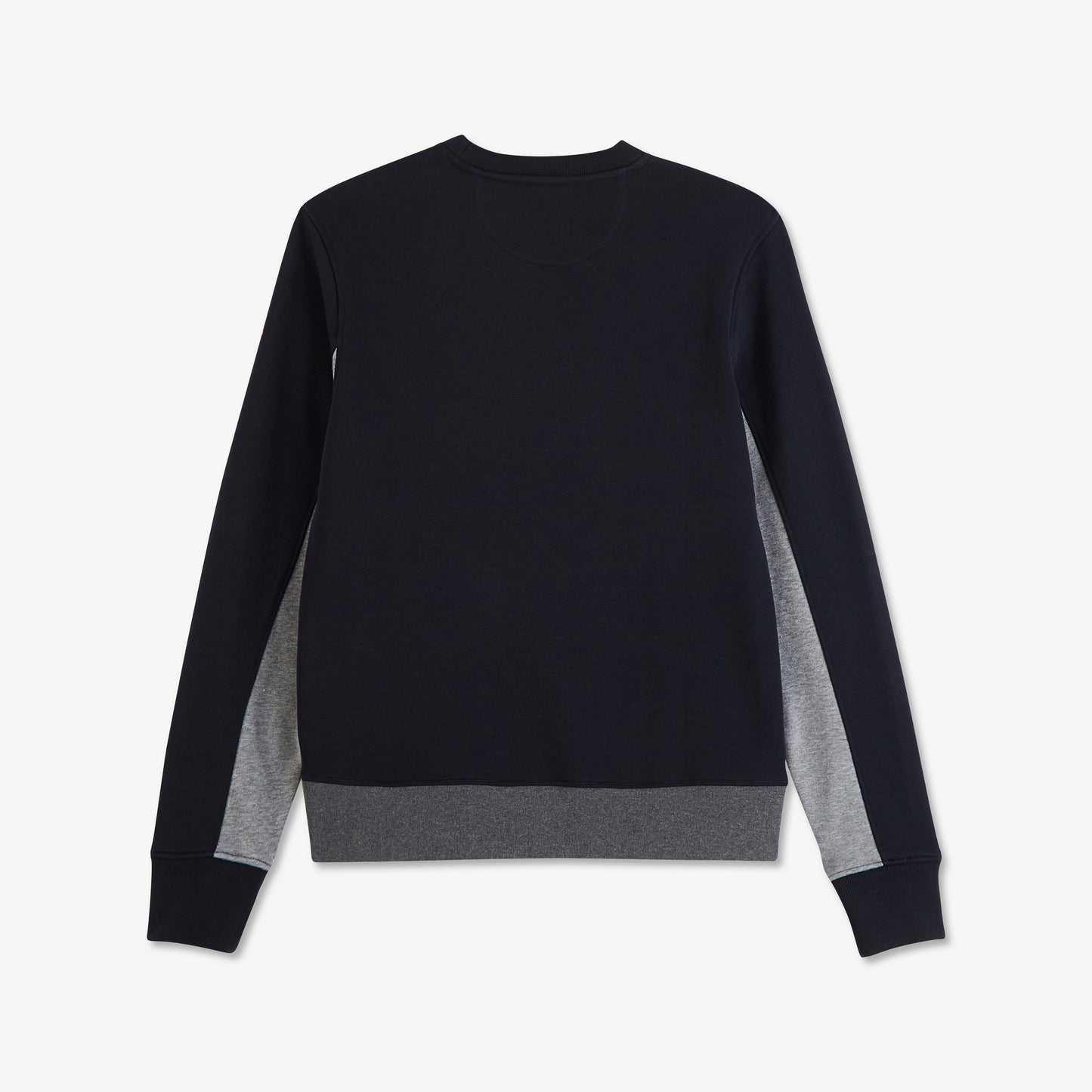 Sweatshirt à col rond en molleton color-block brodé