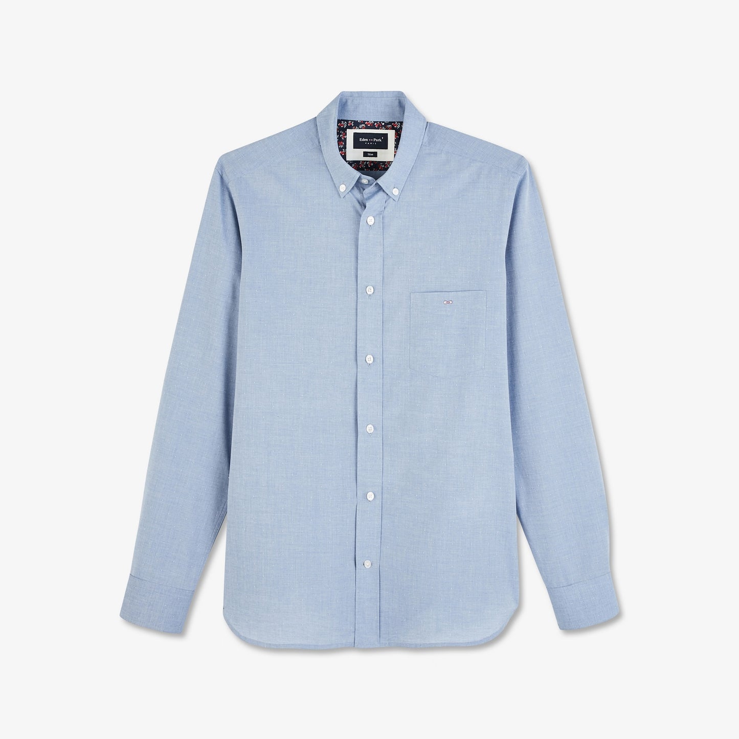 Chemise en coton bleu