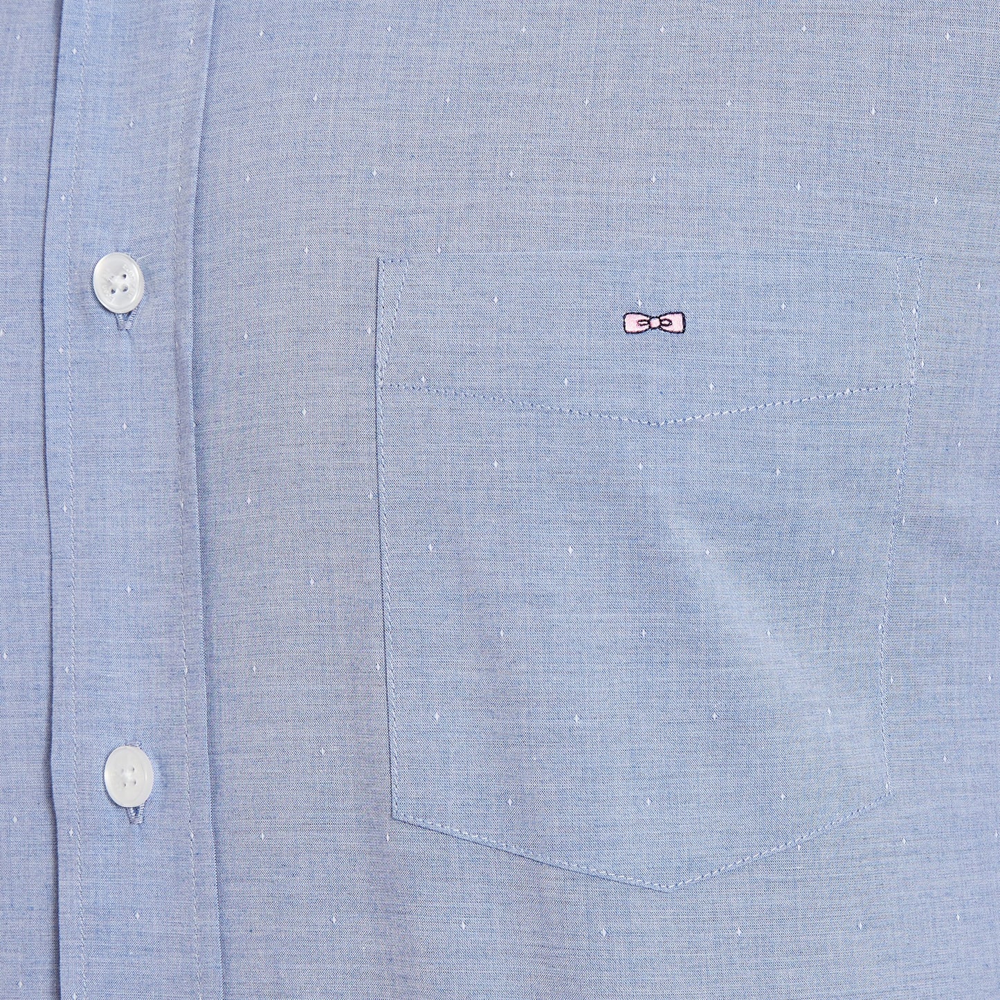 Chemise en coton bleu