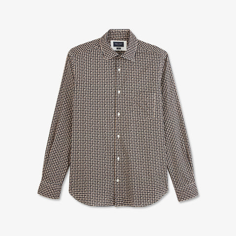 Brown shirt with a vintage motif - Image 2