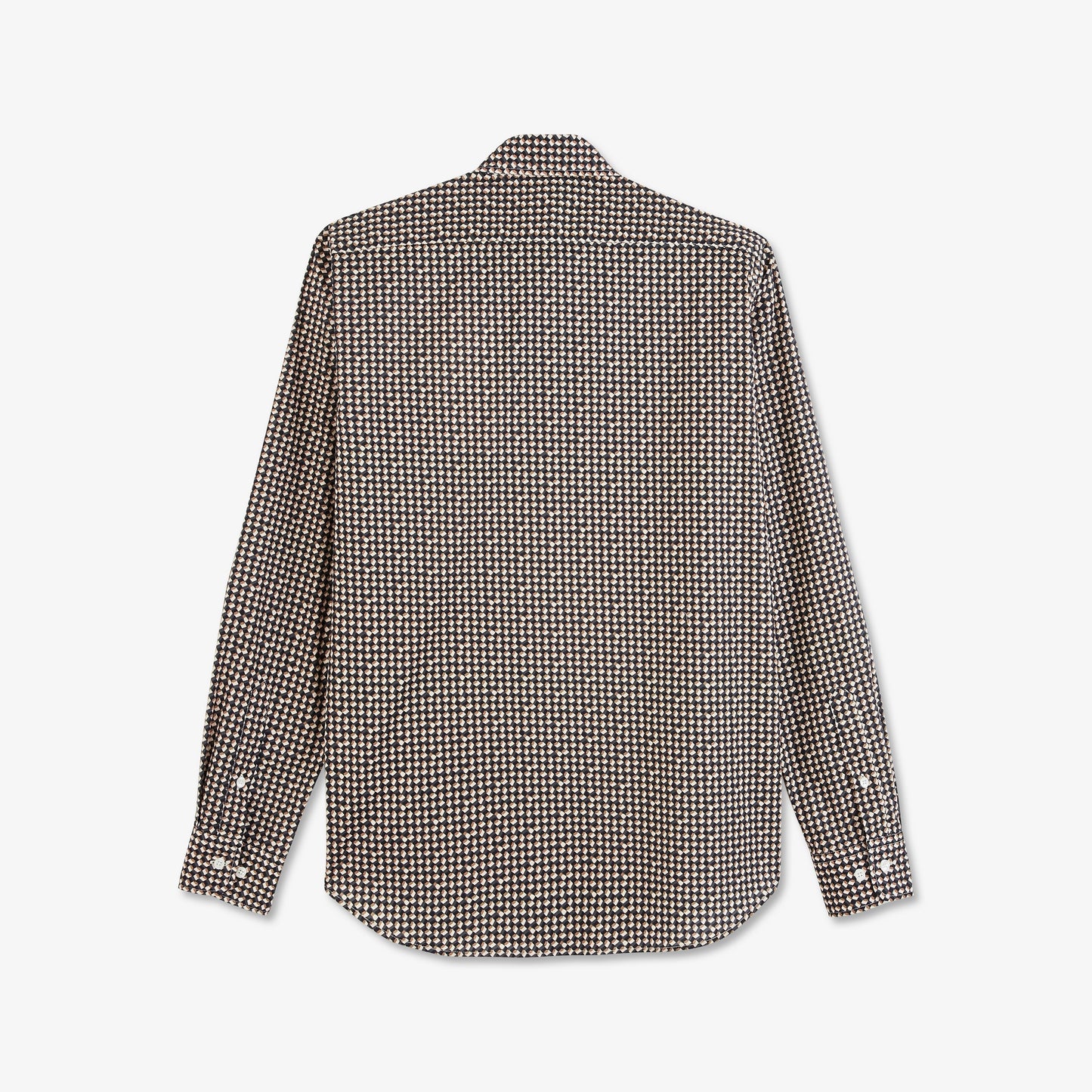 Brown shirt with a vintage motif