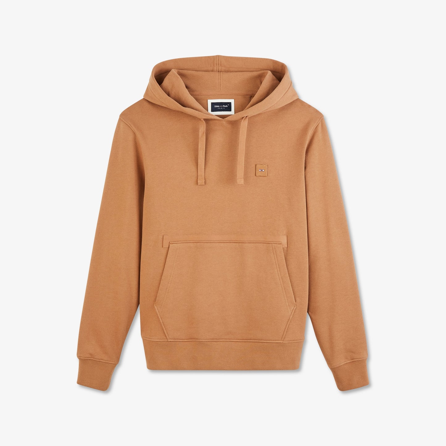 Sweat à capuche en molleton marron
