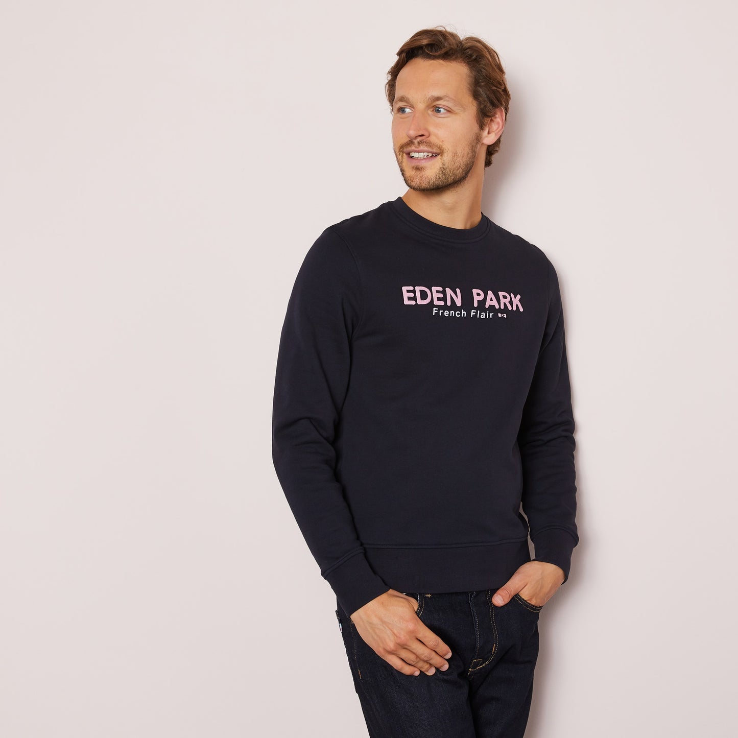Sweat à motif French Flair brodé