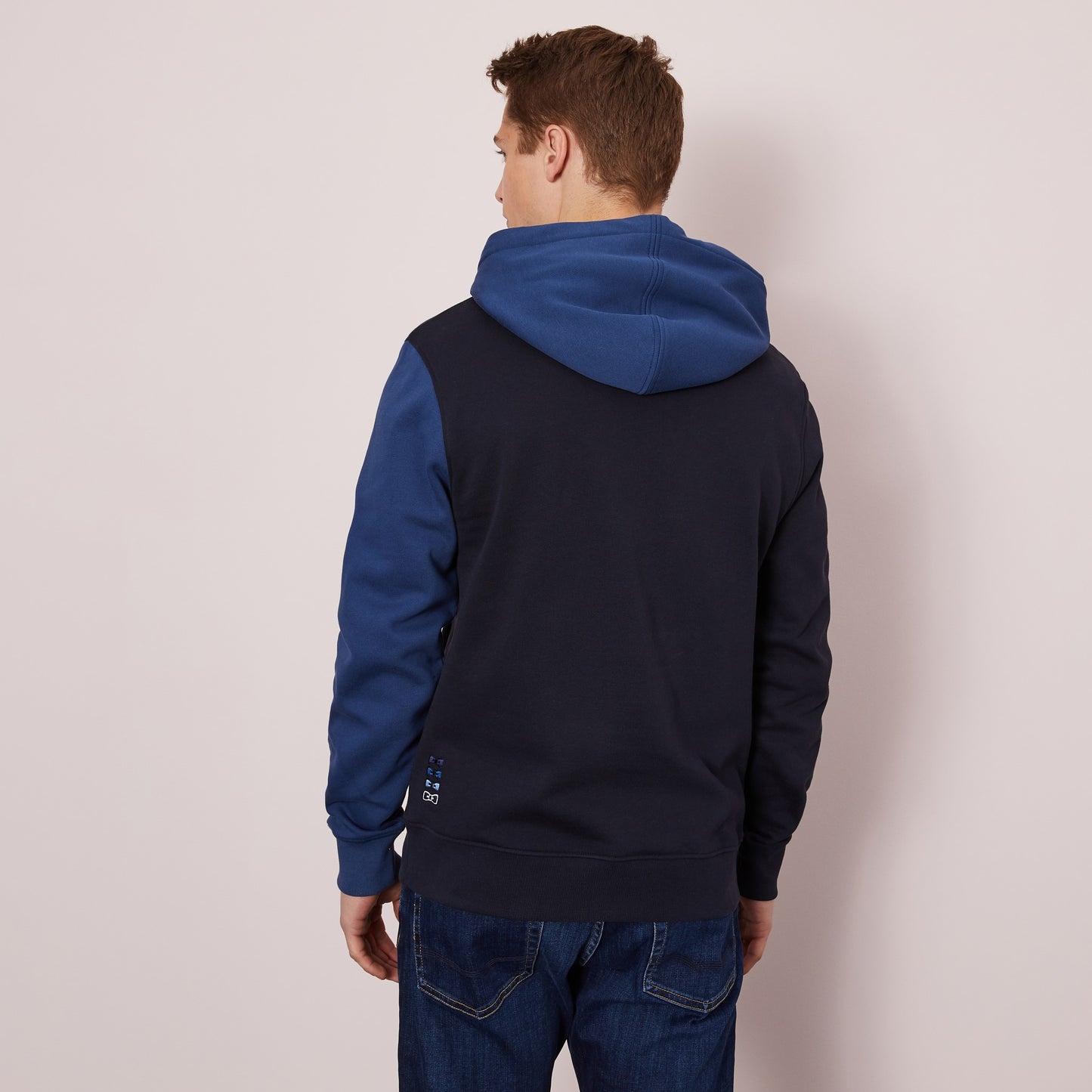 Sweat à capuche color-block