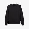 Sweat col rond uni noir