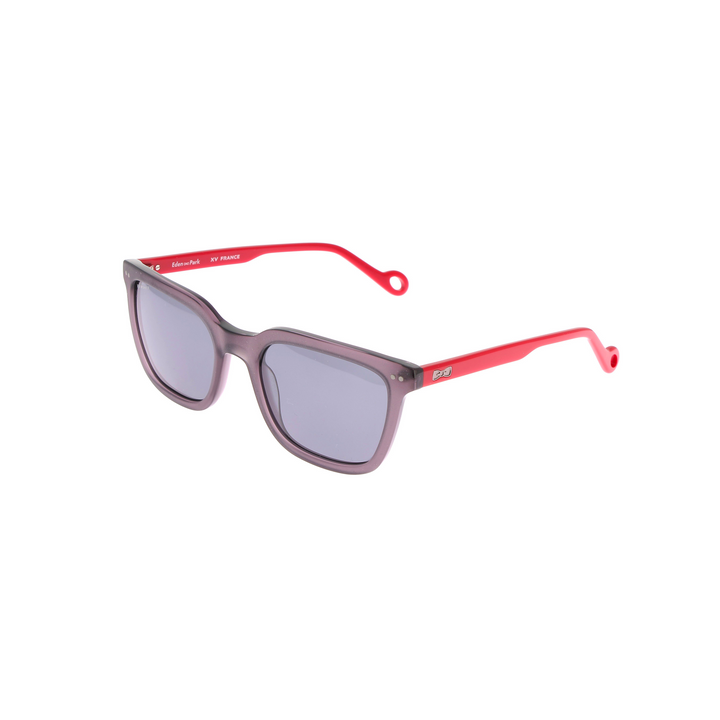 Lunettes de soleil rectangulaires noires et rouges
